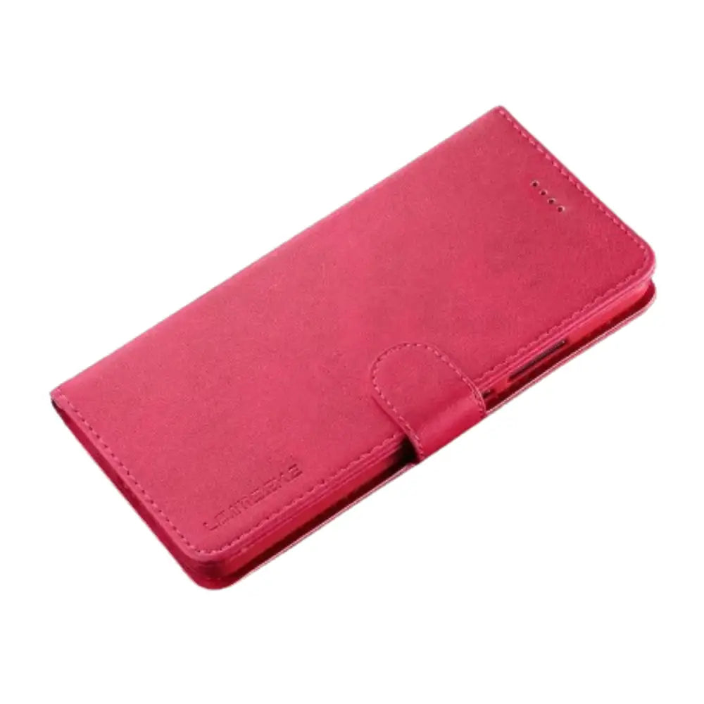 Magnetic Leather Flip Cover for Samsung Galaxy (Rose Red)