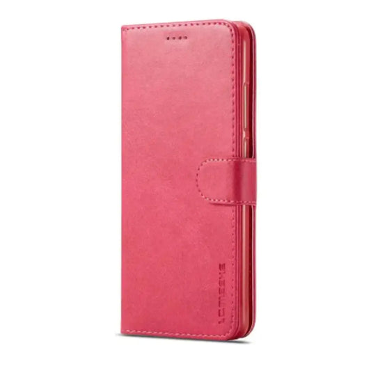 Magnetic Leather Flip Cover for Samsung Galaxy (Rose Red)