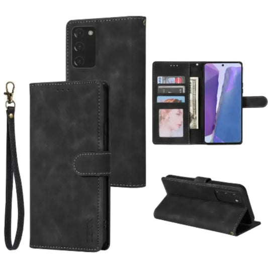 Magnetic Wallet Case for Samsung Galaxy (Black)