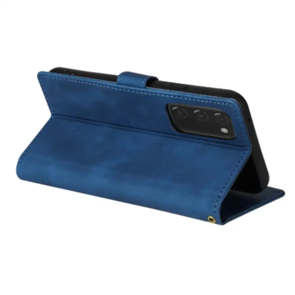 Magnetic Wallet Case for Samsung Galaxy (Blue)