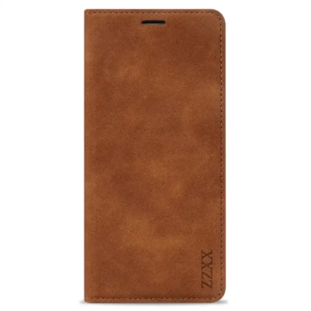 Magnetic Wallet Case for Samsung Galaxy S & A Series (Brown)