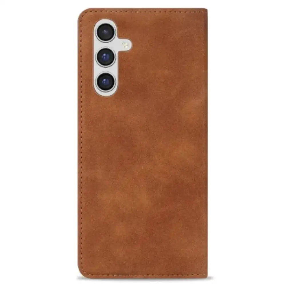 Magnetic Wallet Case for Samsung Galaxy S & A Series (Brown)