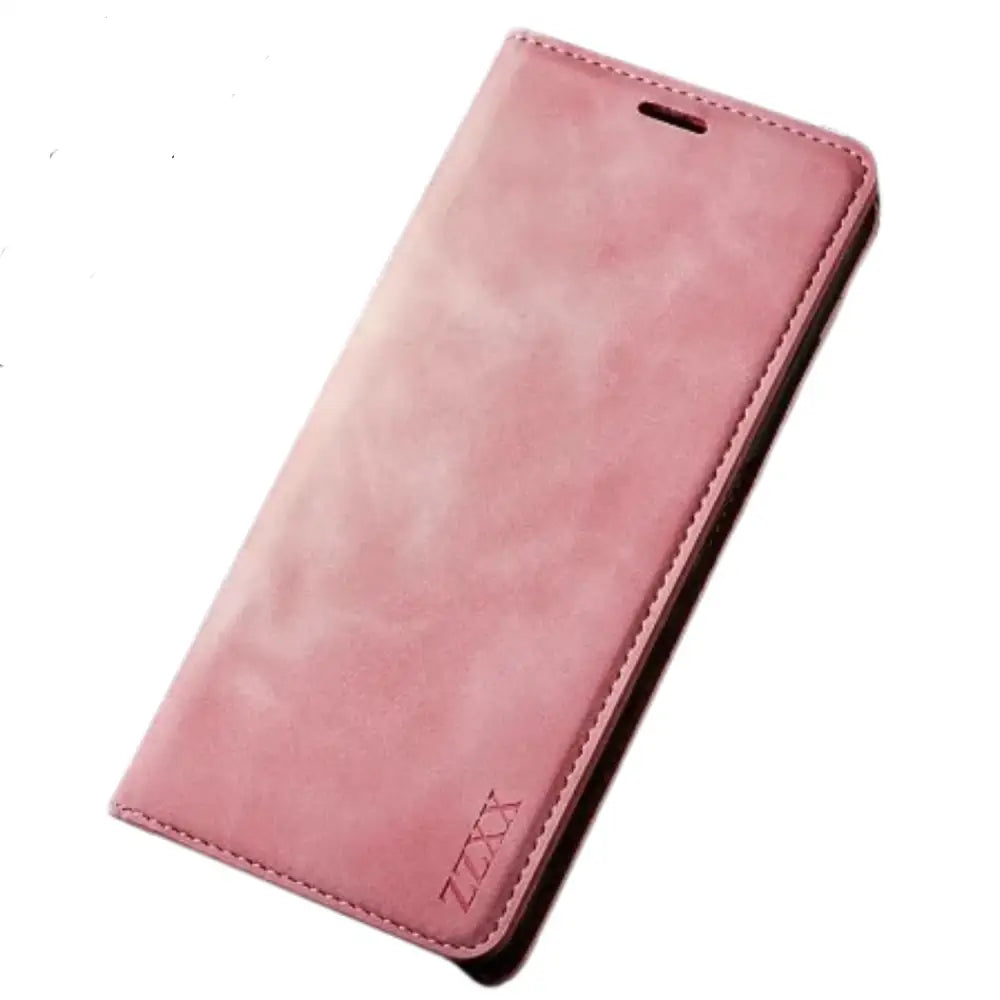 Magnetic Wallet Case for Samsung Galaxy S & A Series (Pink)