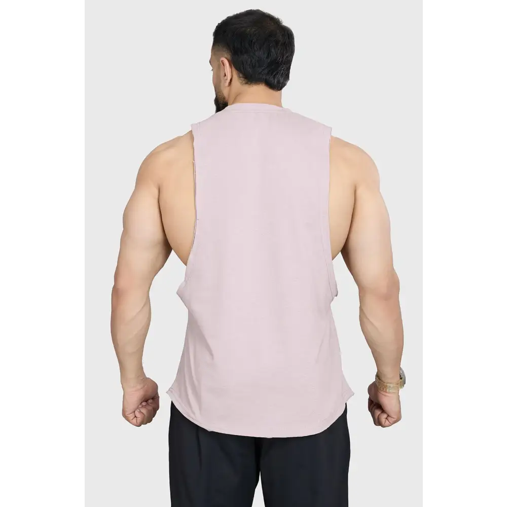 Magnitude Deep Arm Tank Beige - Vest