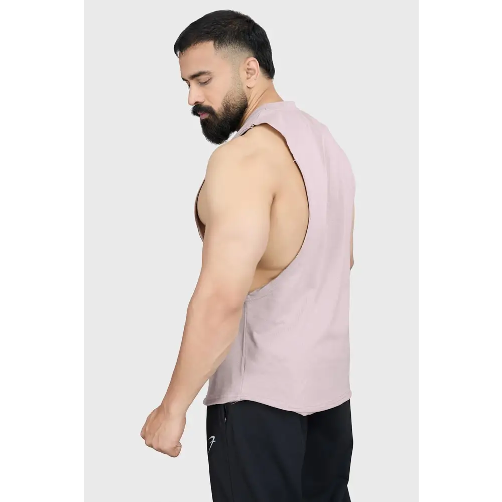 Magnitude Deep Arm Tank Beige - Vest