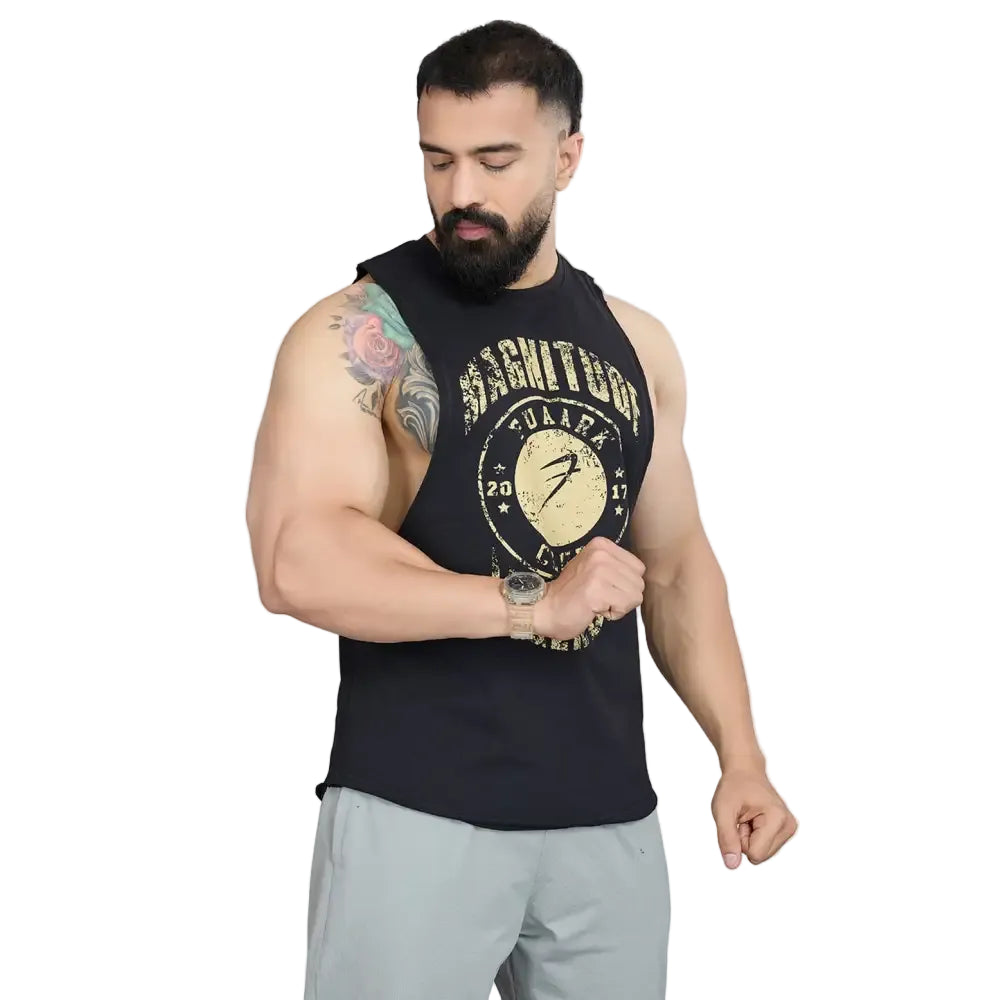 Magnitude Deep Arm Tank Black - Vest