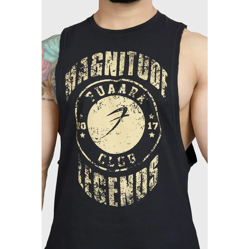 Magnitude Deep Arm Tank Black - Vest