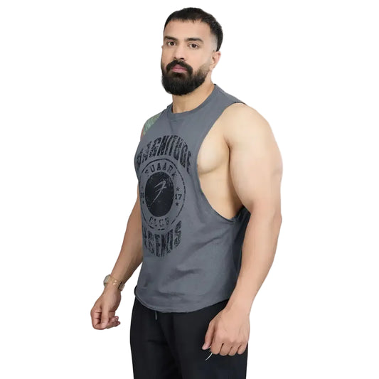 Magnitude Deep Arm Tank Grey - Vest