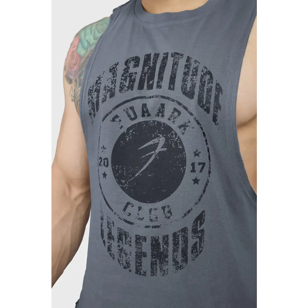 Magnitude Deep Arm Tank Grey - Vest