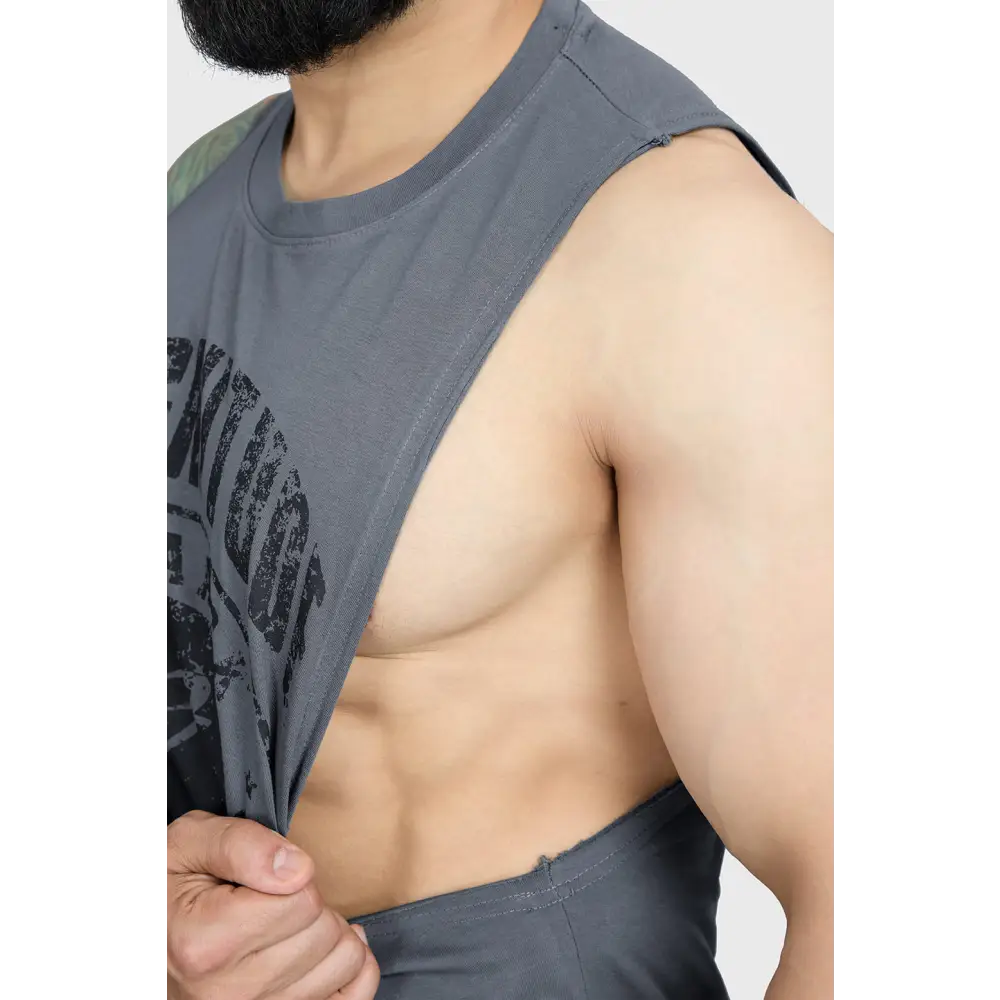 Magnitude Deep Arm Tank Grey - Vest