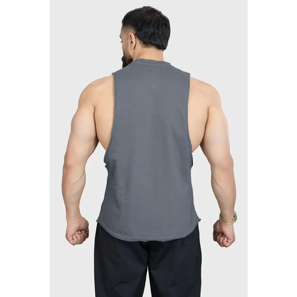 Magnitude Deep Arm Tank Grey - Vest