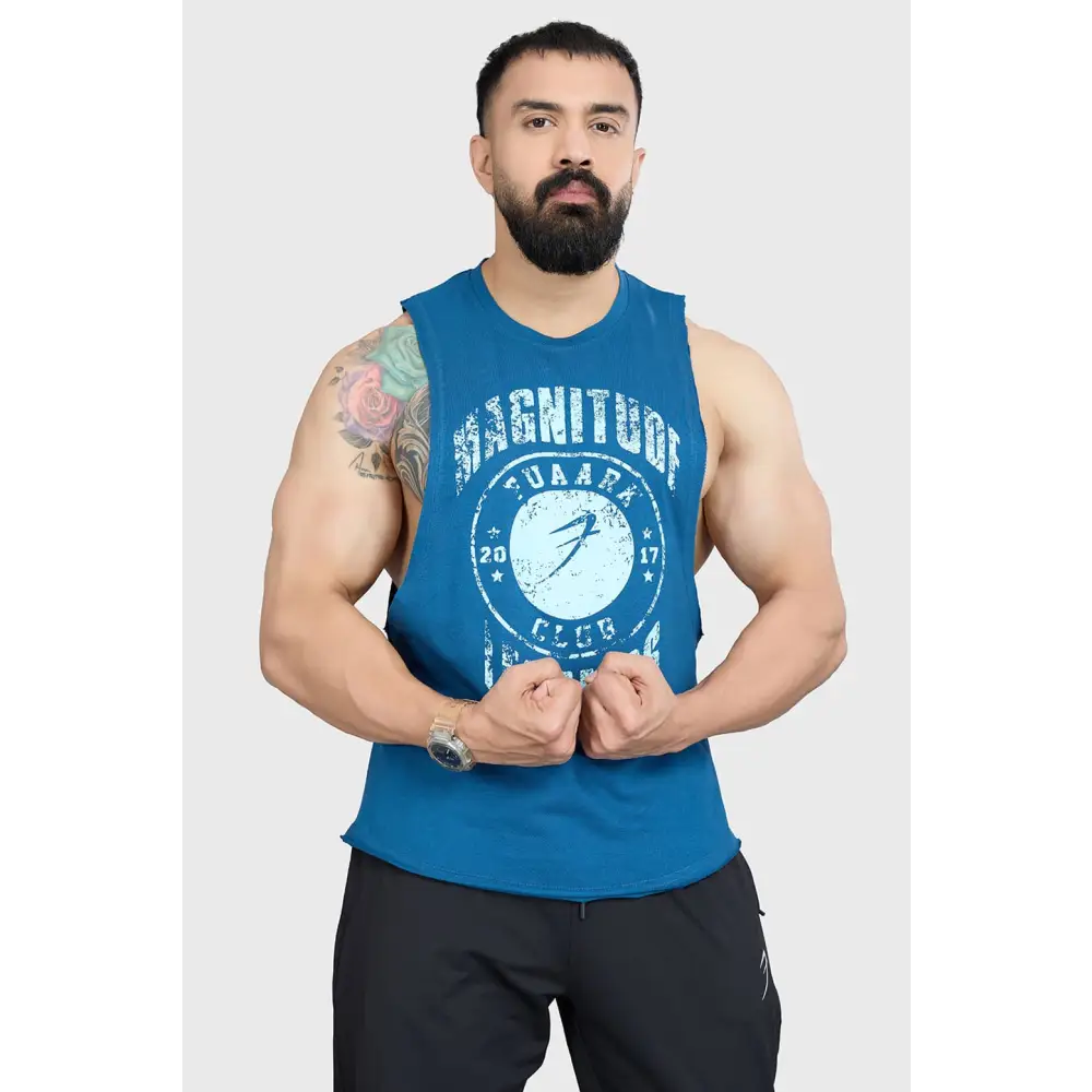 Magnitude Deep Arm Tank Teal - Vest