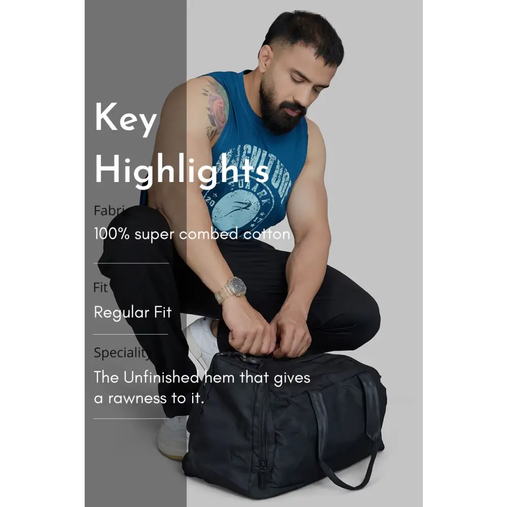 Magnitude Deep Arm Tank Teal - Vest