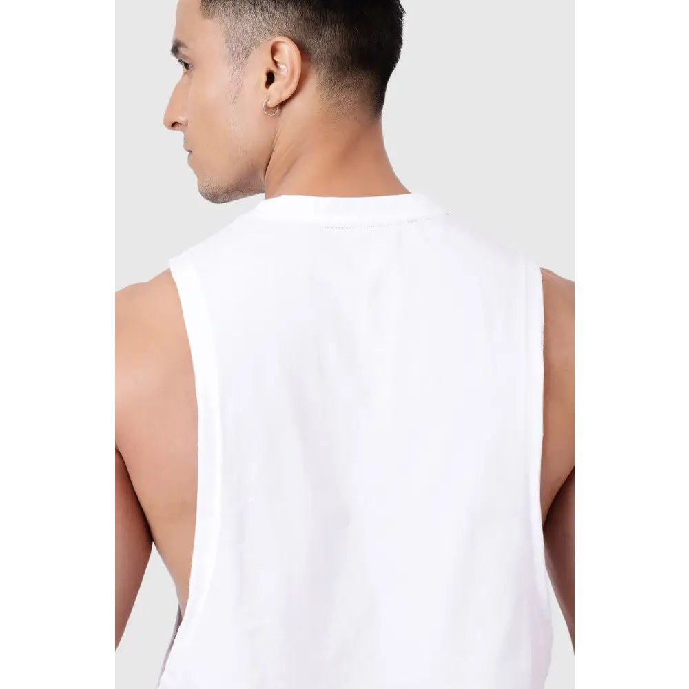 Magnitude Deep Arm Tank White - Vest