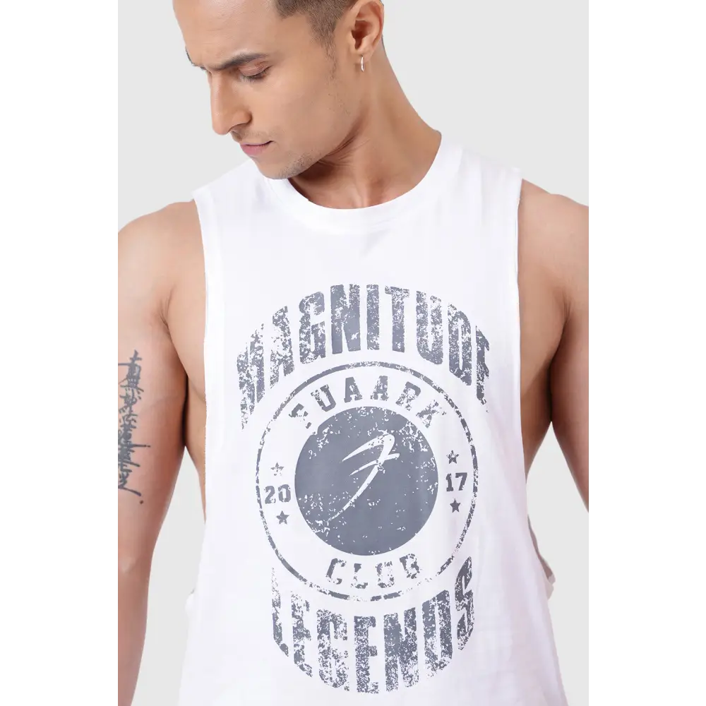 Magnitude Deep Arm Tank White - Vest