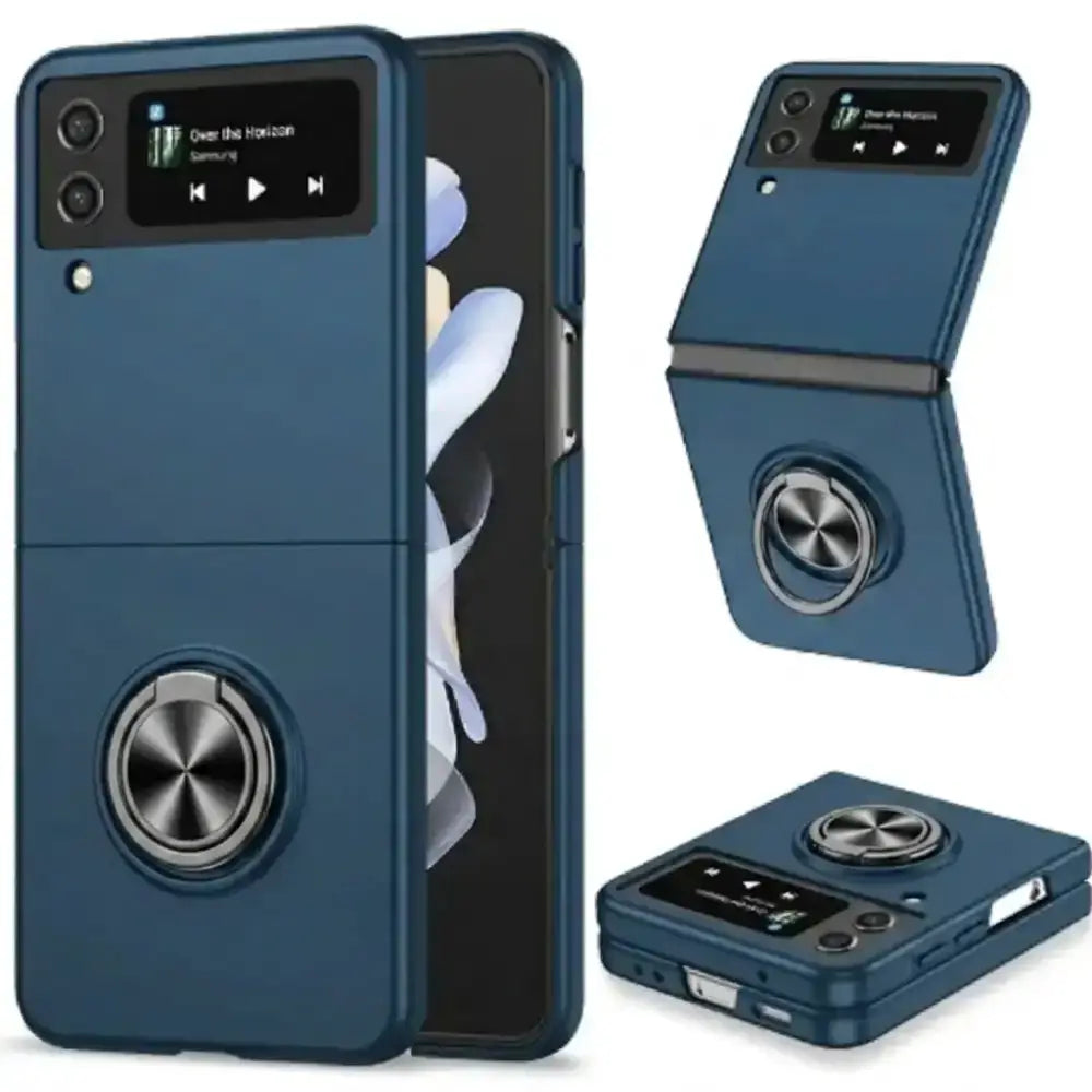 Magsafe Case for Samsung Galaxy Z Flip 6 (Available in 23 colours) - Ring holder Blue - 9eight5