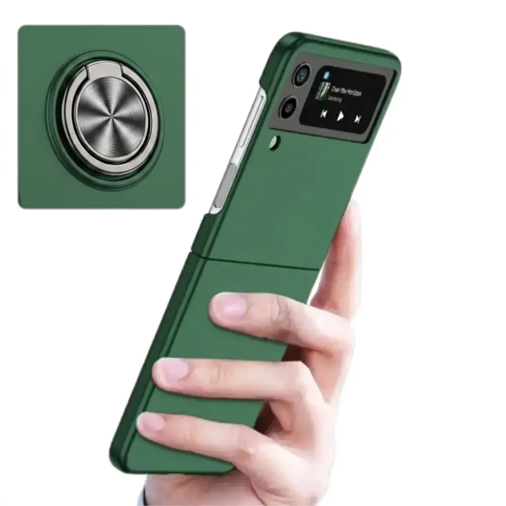 Magsafe Case for Samsung Galaxy Z Flip 3 (Available in 23 colours) - Ring holder Green - 9eight5