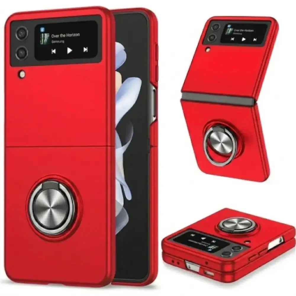 Magsafe Case for Samsung Galaxy Z Flip 5 (Available in 23 colours) - Ring holder Red - 9eight5
