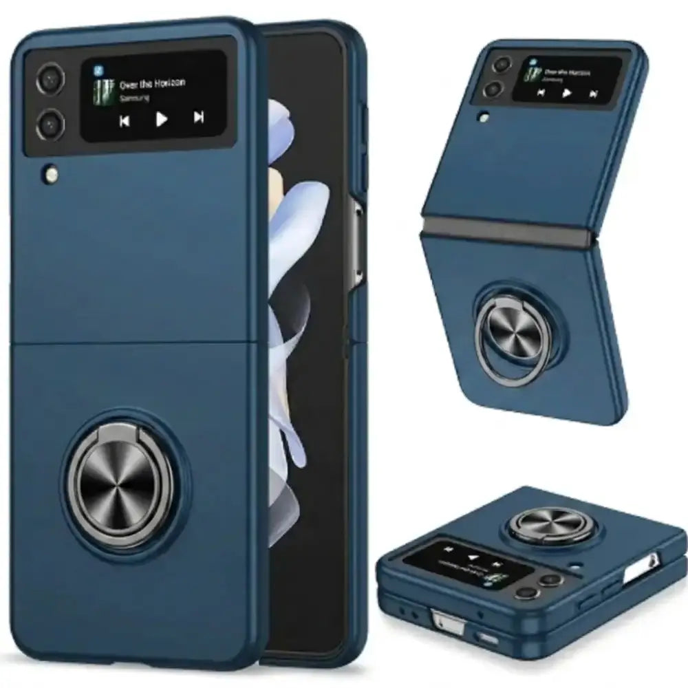 Magsafe Case for Samsung Galaxy Z Flip 6 (Available in 23 colours) - Ring holder Blue - 9eight5
