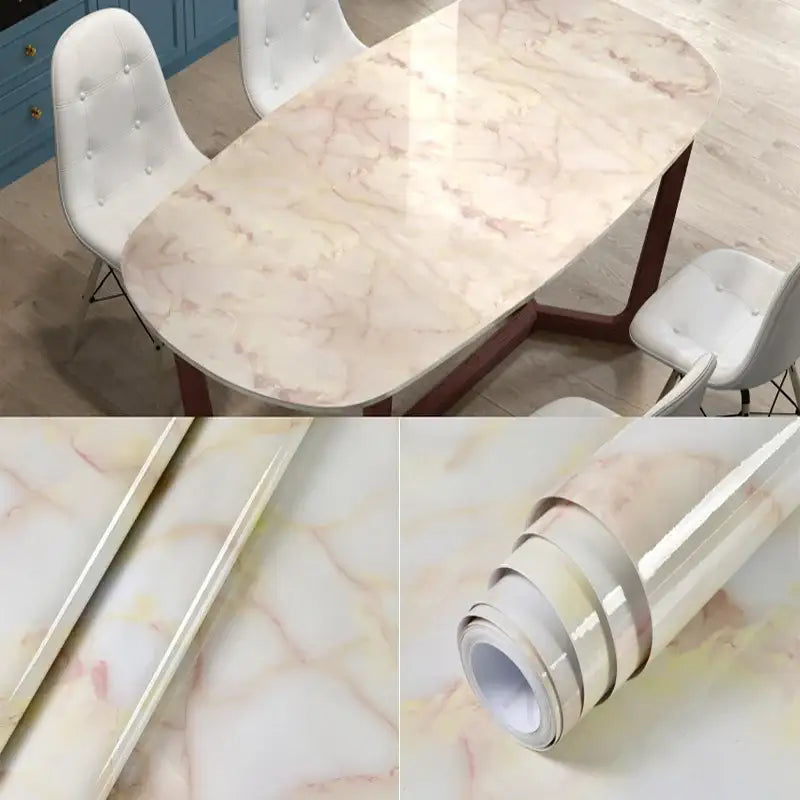 Marble Waterproof & Oil-Proof Wall Paper (40cm) (12 designs available) - Design 13 / 40cm x 1m - SS