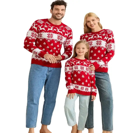 Matching Family Christmas Jerseys - Red / Kids 4-5Y - SS