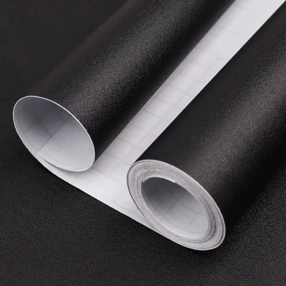Matte Peel & Stick Waterproof Wallpaper (4 colours & 4 sizes available) - Matte Black / 40cm x 100cm - SS