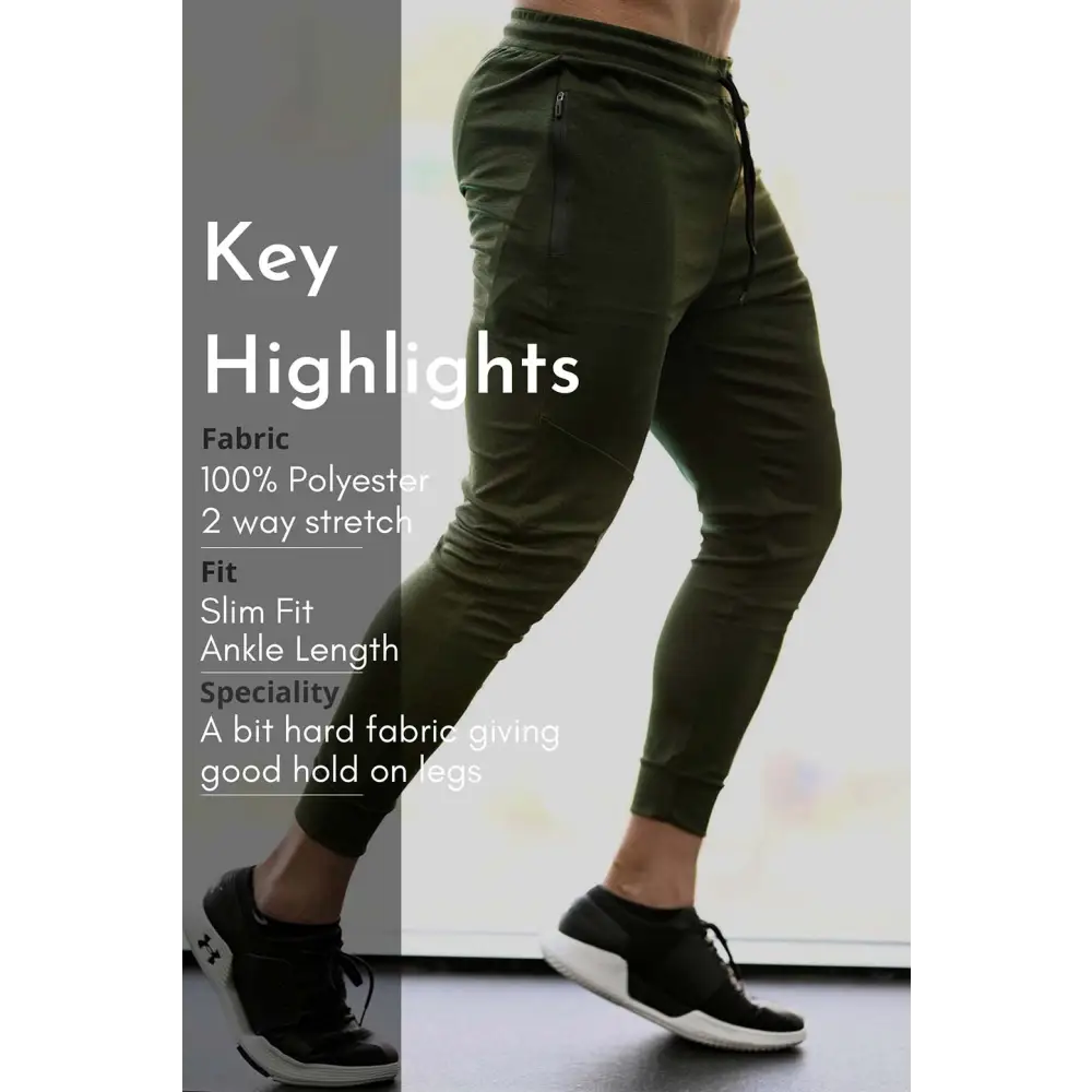 Melange Joggers Green