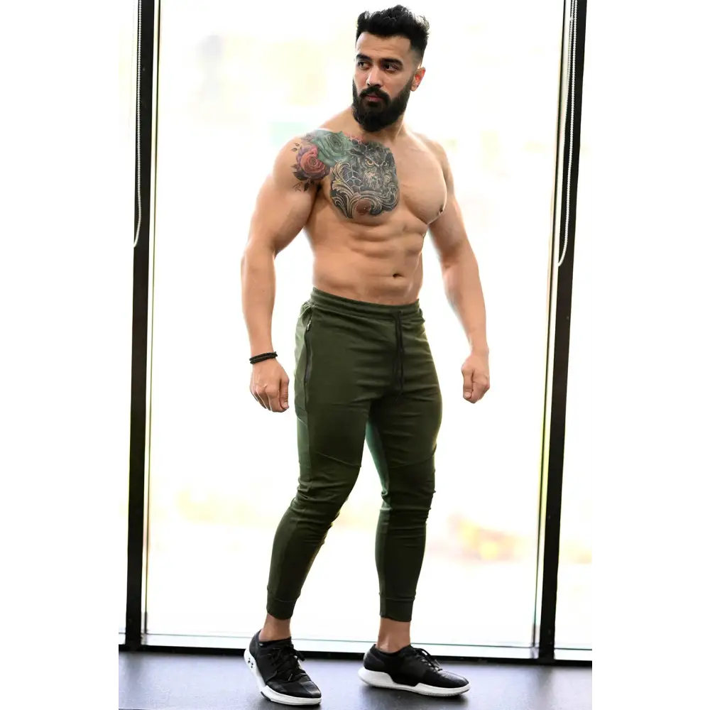 Melange Joggers Green