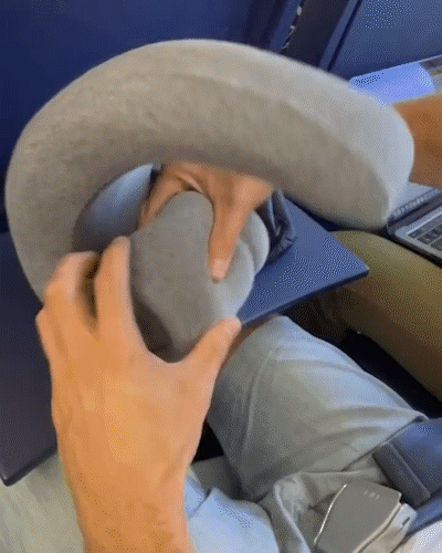 Memory Foam Travel Neck Pillow (2 colours available) - SS