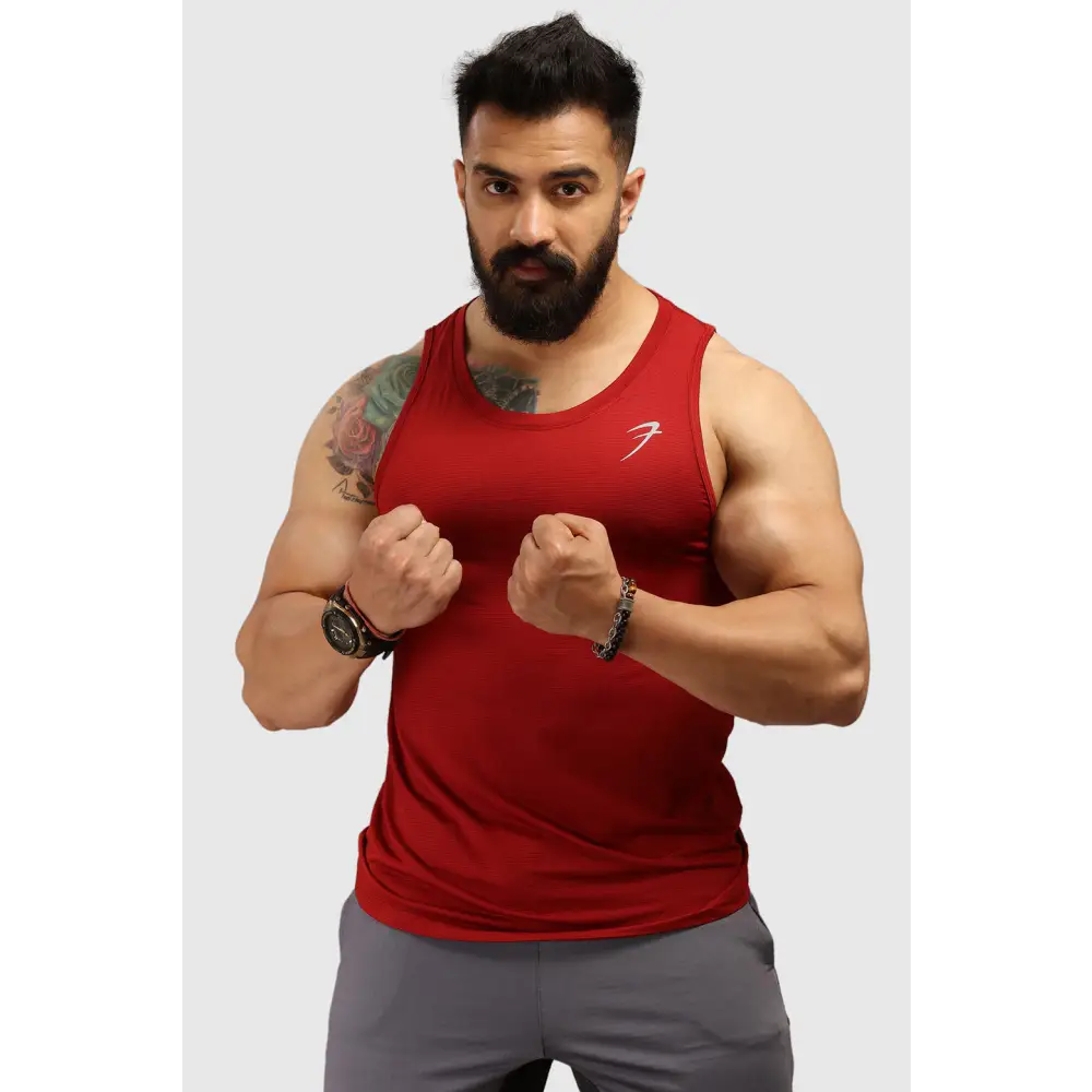 Men’s Light Tank Maroon - Vest