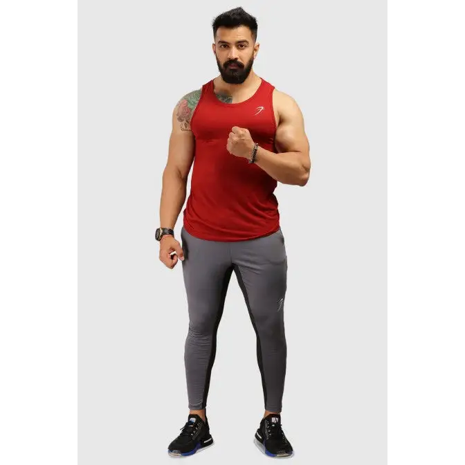 Men’s Light Tank Maroon - Vest