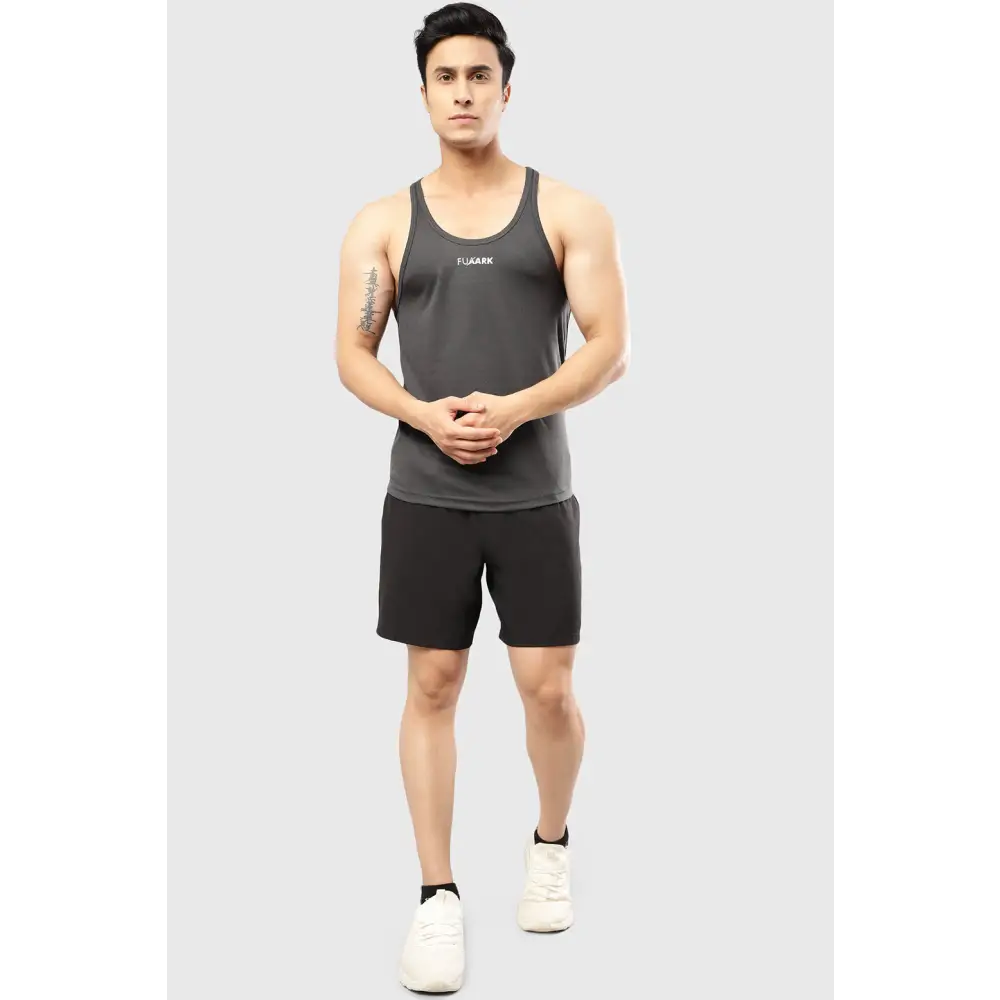 Mesh Stringer Dark Grey - Vest