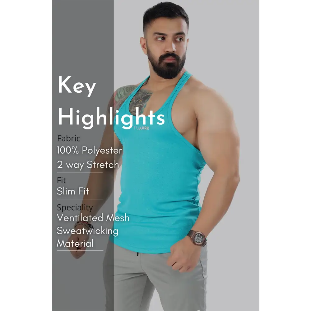 Mesh Stringer Sky Blue - Vest