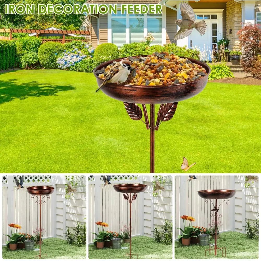 Metal Garden Bird Bath (3 designs available) - SS