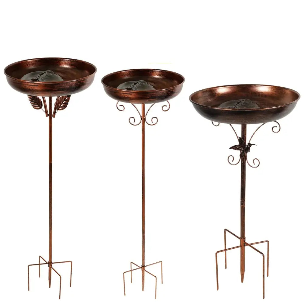 Metal Garden Bird Bath (3 designs available) - SS