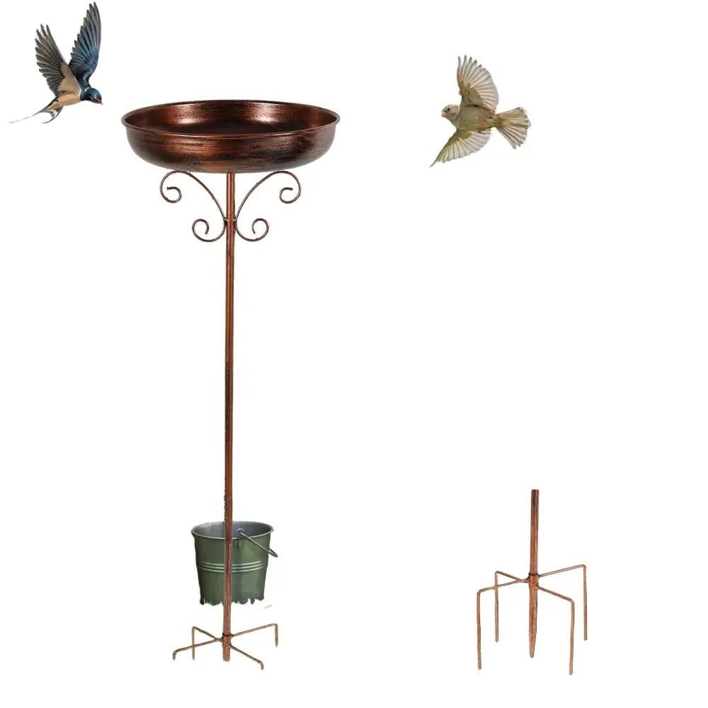 Metal Garden Bird Bath (3 designs available) - SS