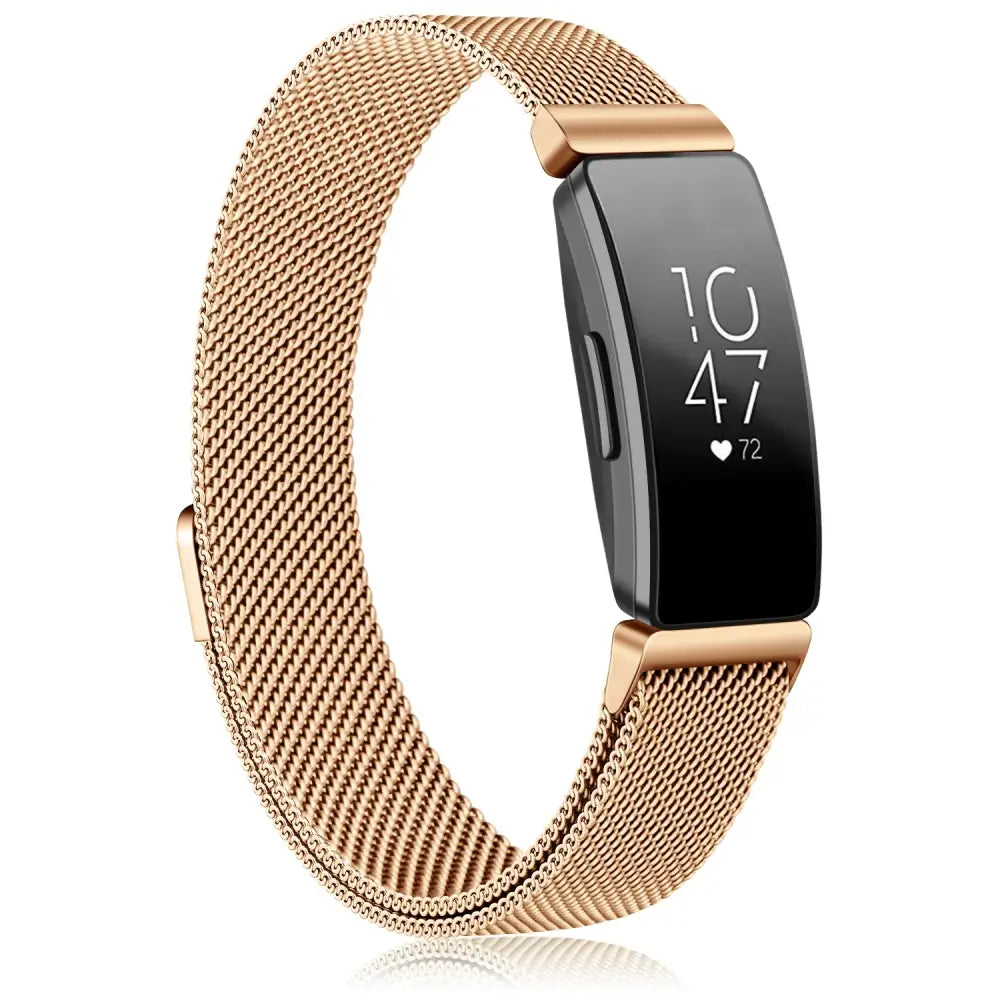 Metal Strap for the Fitbit Inspire/ACE 2/3 Series (available in 10 colours) - Rose Gold / Fitbit Inspire - TWS