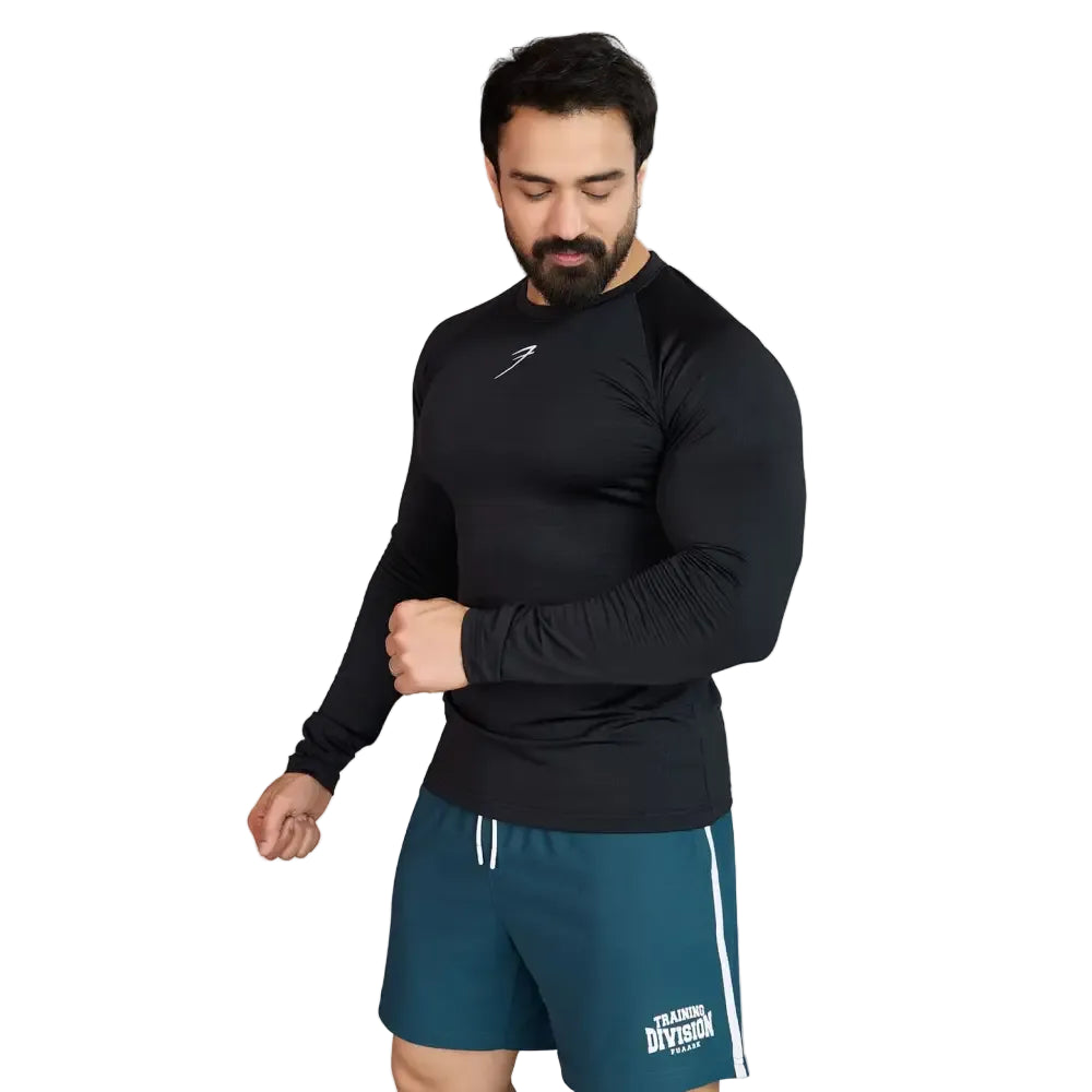 Midnight Fullsleeves T-shirt Black - Tshirts