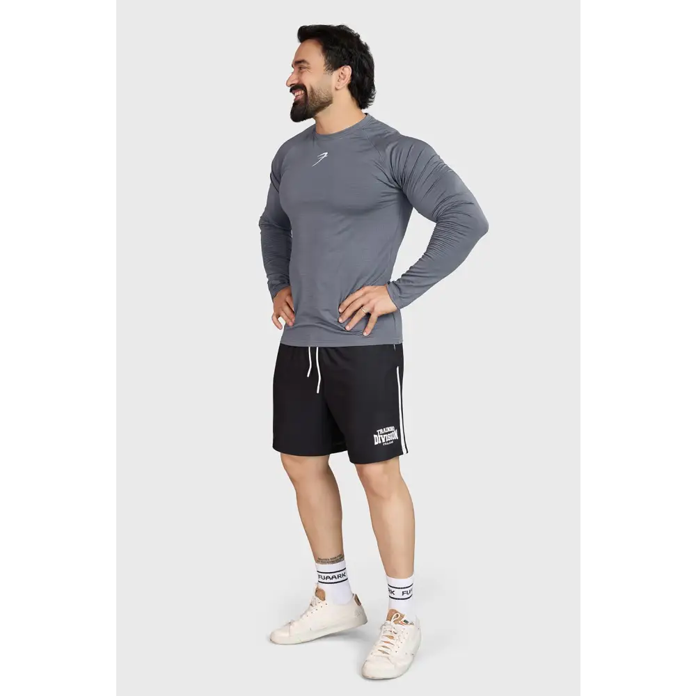 Midnight Fullsleeves T-shirt Light Grey - Tshirts