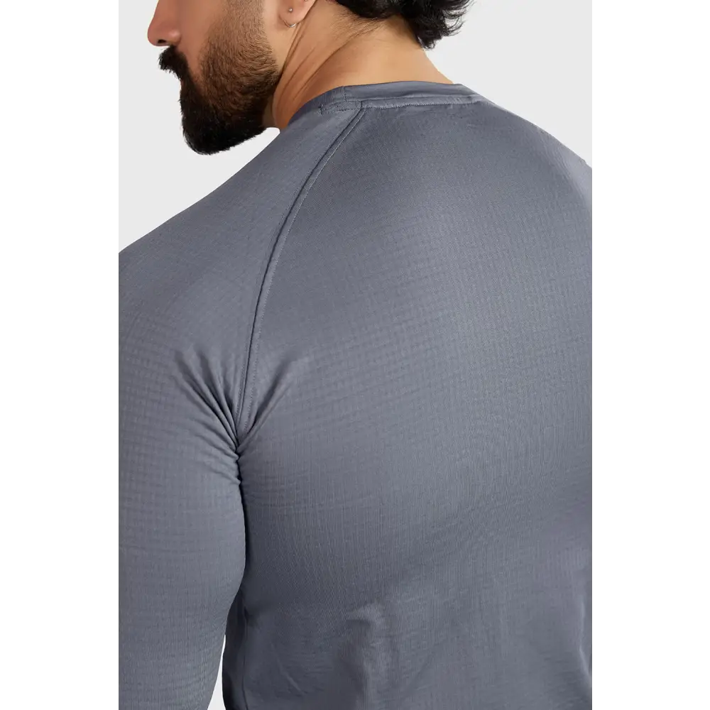 Midnight Fullsleeves T-shirt Light Grey - Tshirts