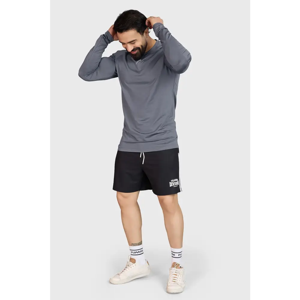 Midnight Fullsleeves T-shirt Light Grey - Tshirts