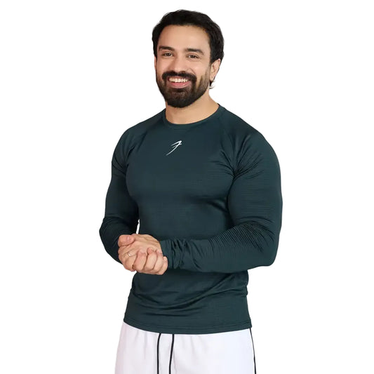 Midnight Fullsleeves T-shirt Sea Green - Tshirts