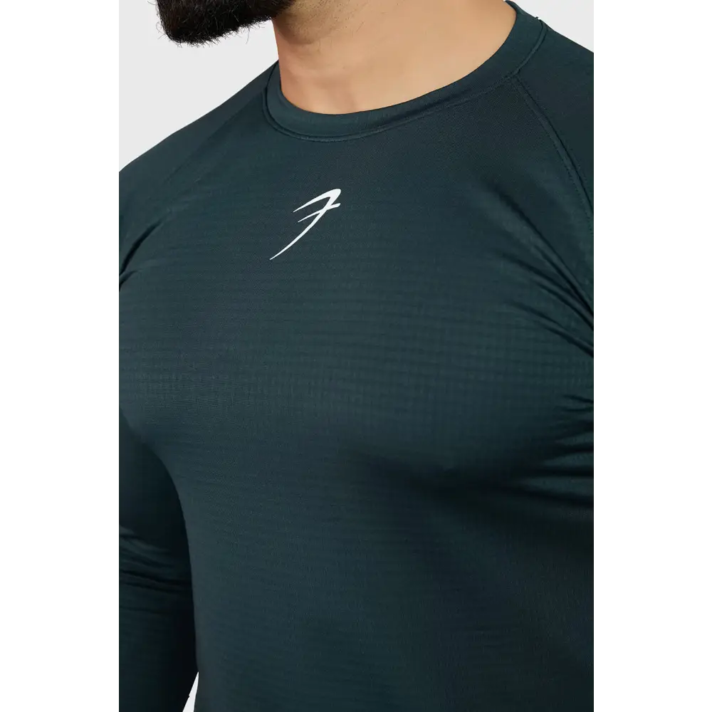 Midnight Fullsleeves T-shirt Sea Green - Tshirts