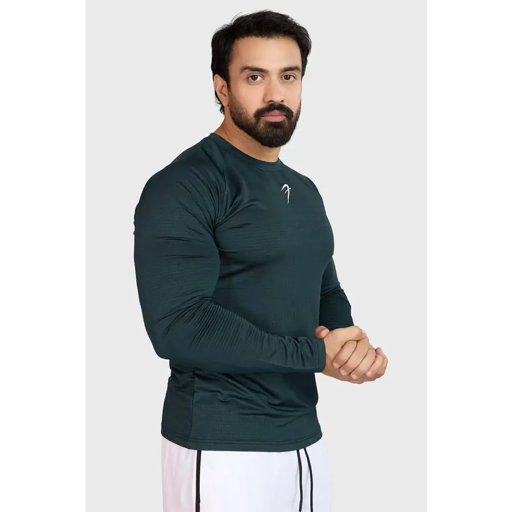 Midnight Fullsleeves T-shirt Sea Green - Tshirts
