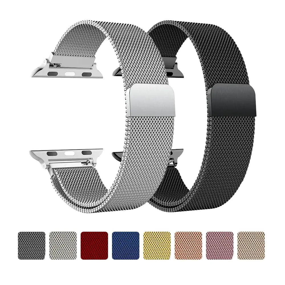 Milanese Loop Strap for the Apple Watch Ultra & Series 3–10 (10 colours available) - TWS