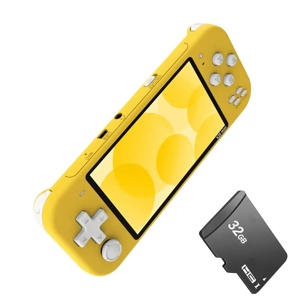 Mini 4.3’’ Handheld Game Console – 8/32GB (4 colours available) - Yellow - 32GB / Game Console - 9eight5