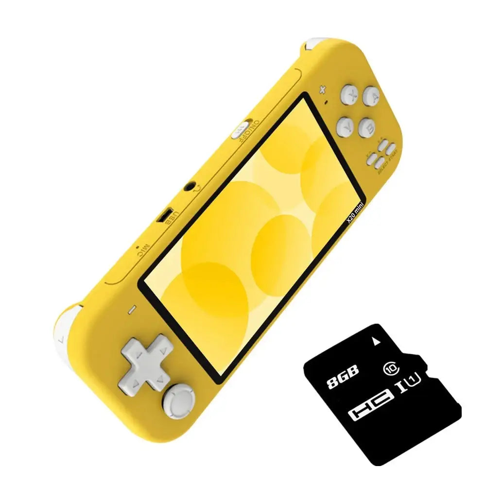 Mini 4.3’’ Handheld Game Console – 8/32GB (4 colours available) - Yellow - 8GB / Game Console - 9eight5