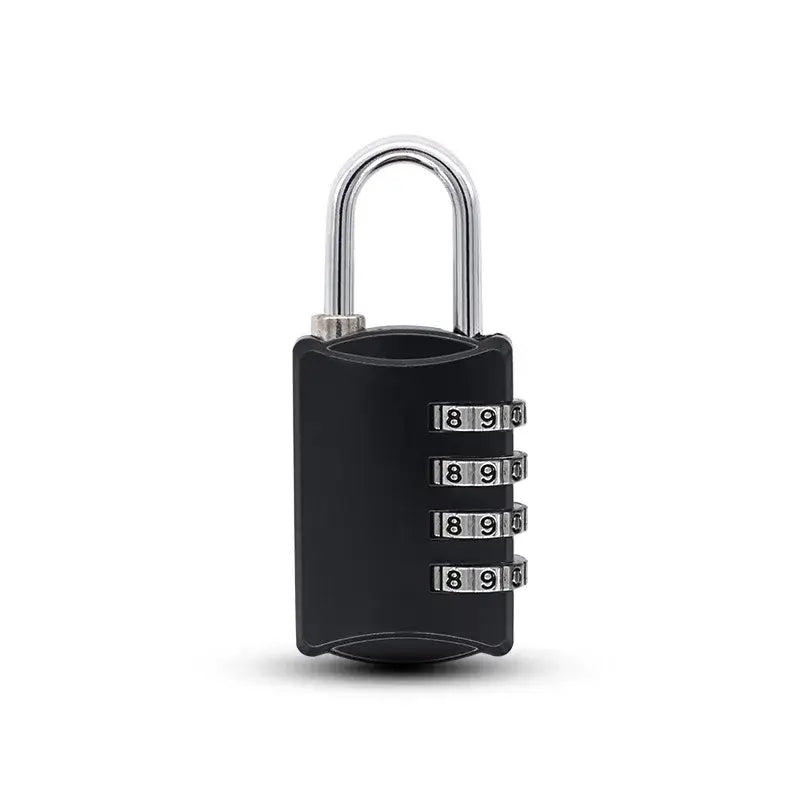 Mini 4-Digit Combination Lock (available in 3 colours) - Black - HBC