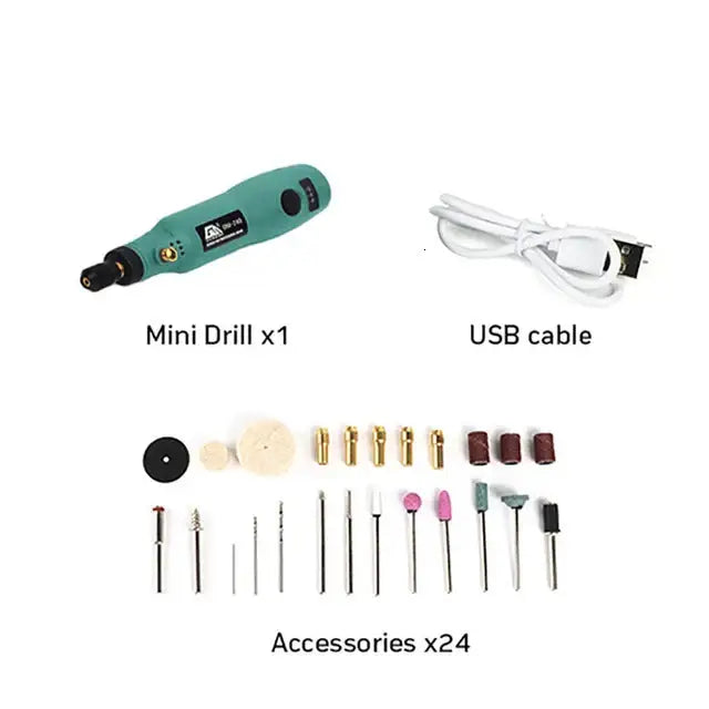 Mini Cordless Electric Drill & Grinder Set - SET 2 - HBC