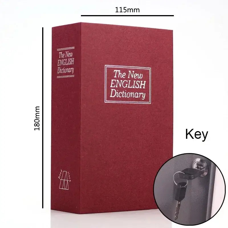Mini Dictionary Book Safe (9 different types available) - 180CM Red W Keys - HBC